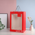 Flower Bags Paper Pvc Window Delivery For Bouquets